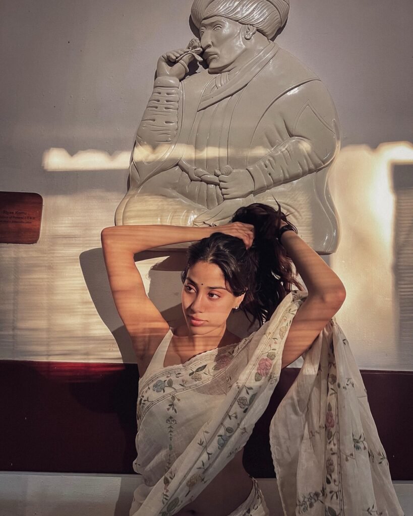 https://talkiesplus.com/janhvi-kapoor-looks-enchanting-in-a-white-saree/
