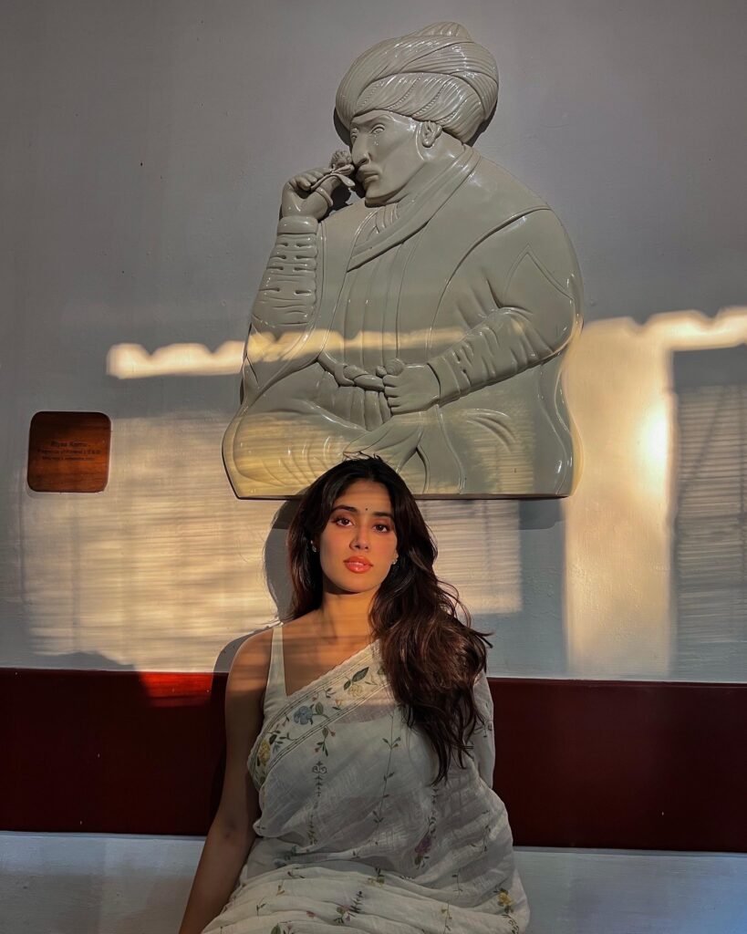 https://talkiesplus.com/janhvi-kapoor-looks-enchanting-in-a-white-saree/
