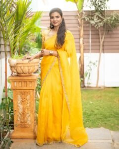 Aishwarya Rajesh Yellow Saree Stills 1