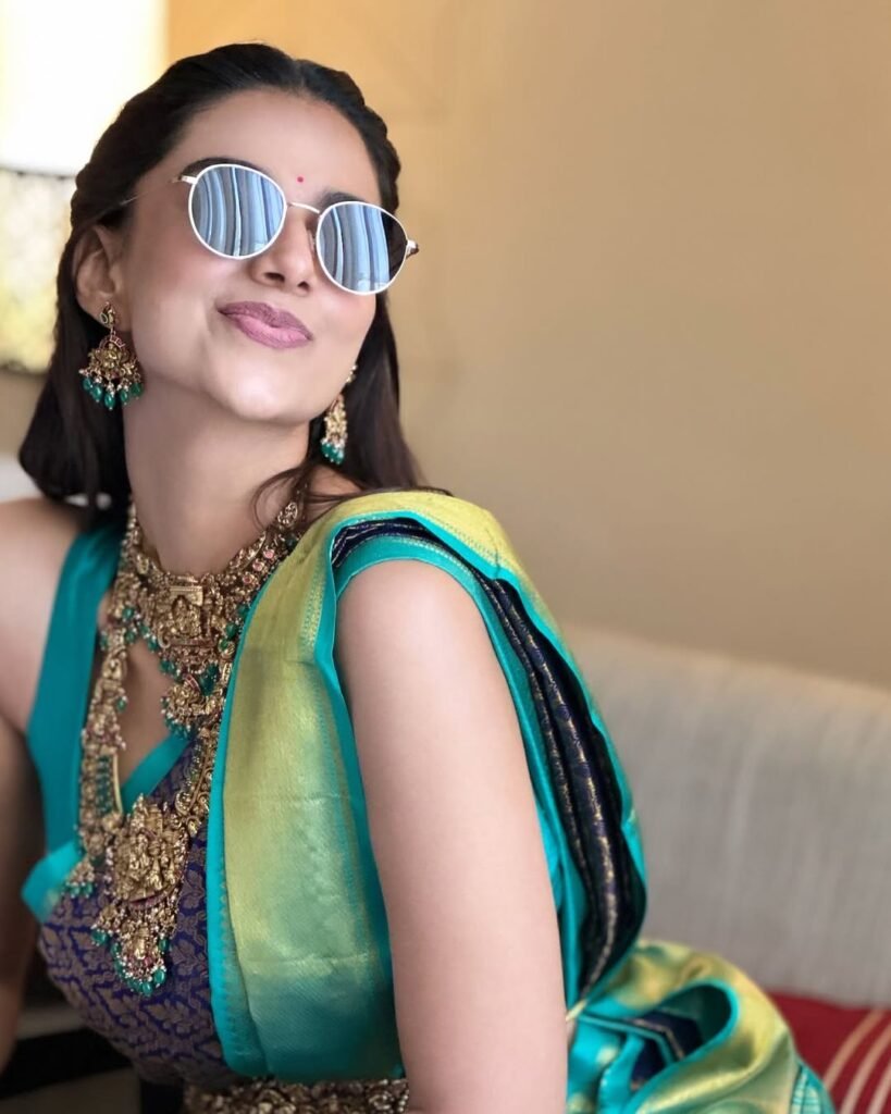 Meenakshi Chaudhary latest saree photos