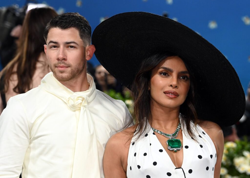 Nick Jonas and Priyanka Chopra Jonas
Met Gala 2025, Superfine: Tailoring Black Style